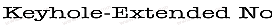 Keyhole-Extended Normal字体转换